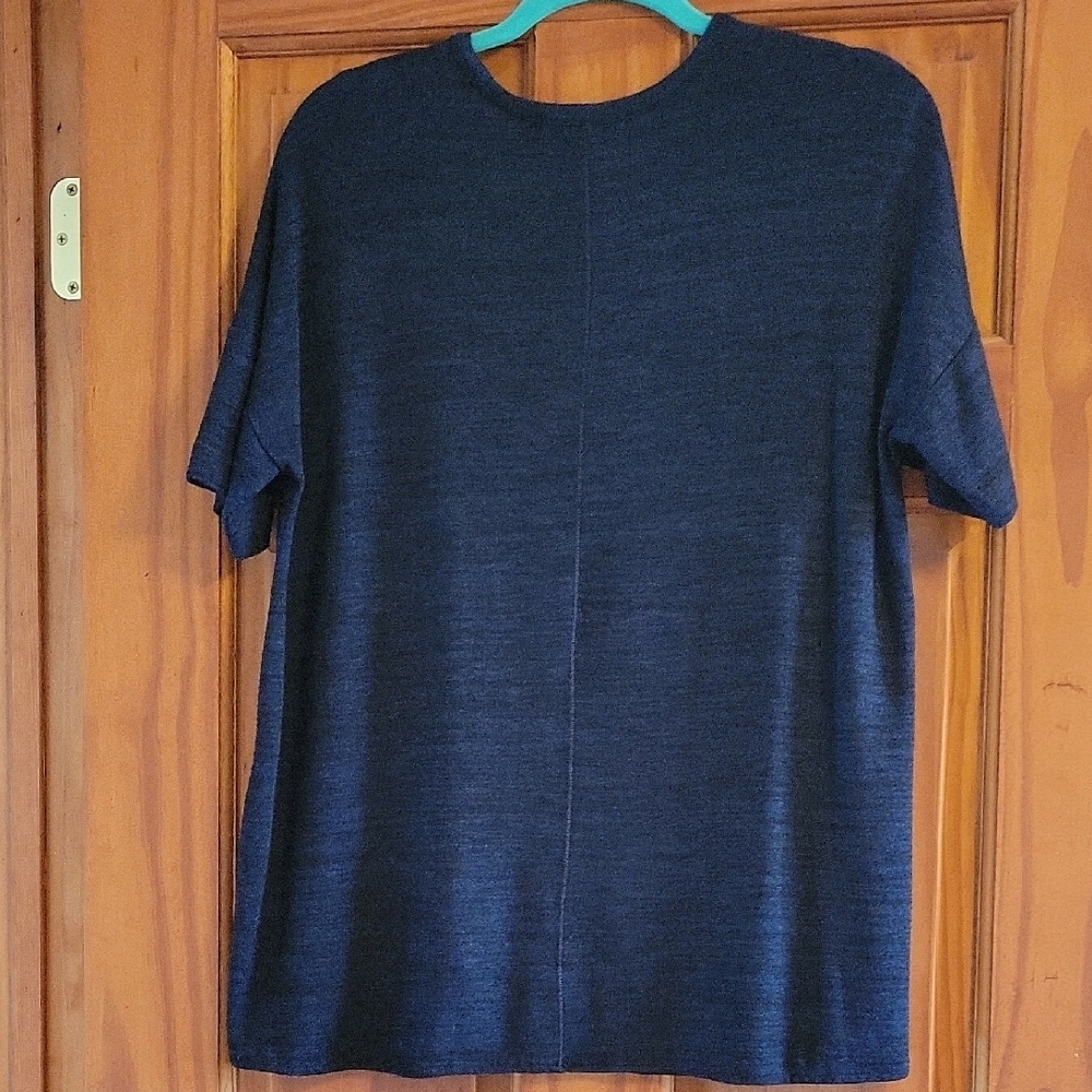 rag & bone Women's Navy Short Sleeve Tee - Picture 3 of 6